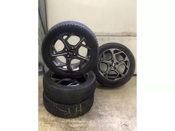 Jantes alu + Pneus hiver 16 195/55 R16 87H - Photo 1