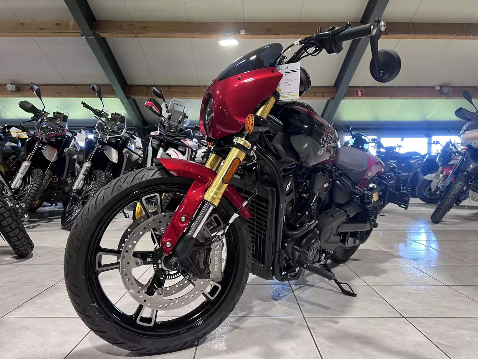 Indian 101 Scout Sunset Red Metallic with Graphics - Photo 1