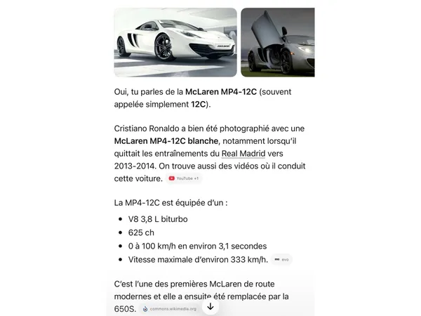 McLaren MP4-12C MP4-12C Carbon EX VIP CRISTIANO RONALDO - Photo 2