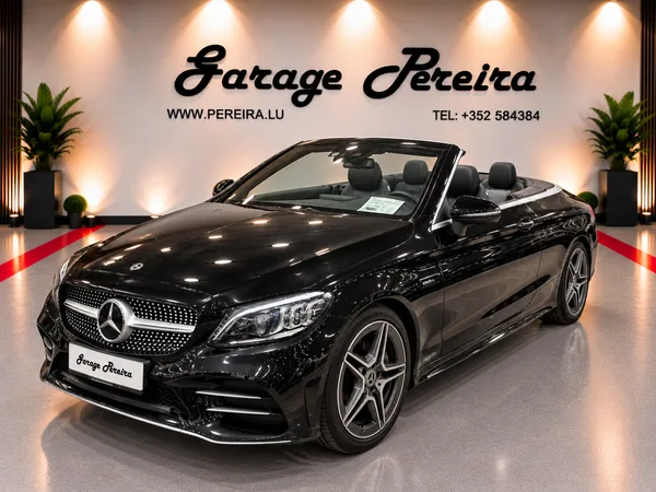 Mercedes-Benz C 220 D CABRIO FACELIFT AMG LINE VIRTUAL COCKPIT CUIR NAVI 1 HAND - Photo 2