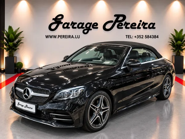 Mercedes-Benz C 220 D CABRIO FACELIFT AMG LINE VIRTUAL COCKPIT CUIR NAVI 1 HAND - Photo 3