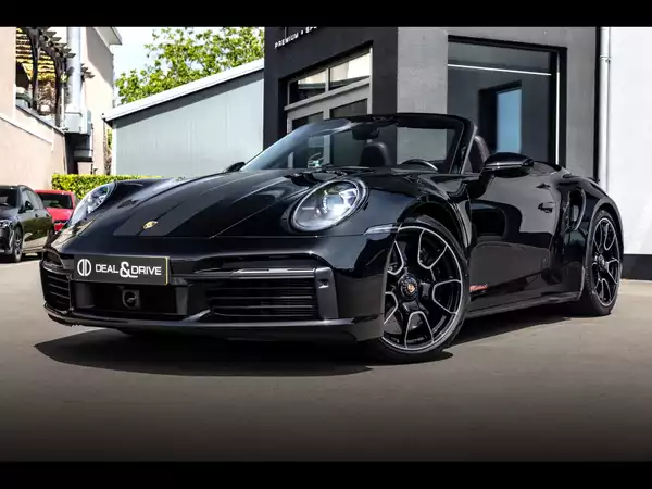Porsche 911 (992.1) TURBO S CABRIOLET PDK (650 CH) – BLACK - Photo 1